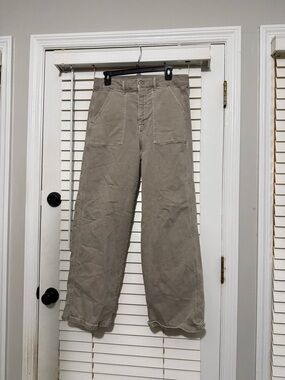 American Eagle Outfitters Wide-Leg Chinos in Taupe